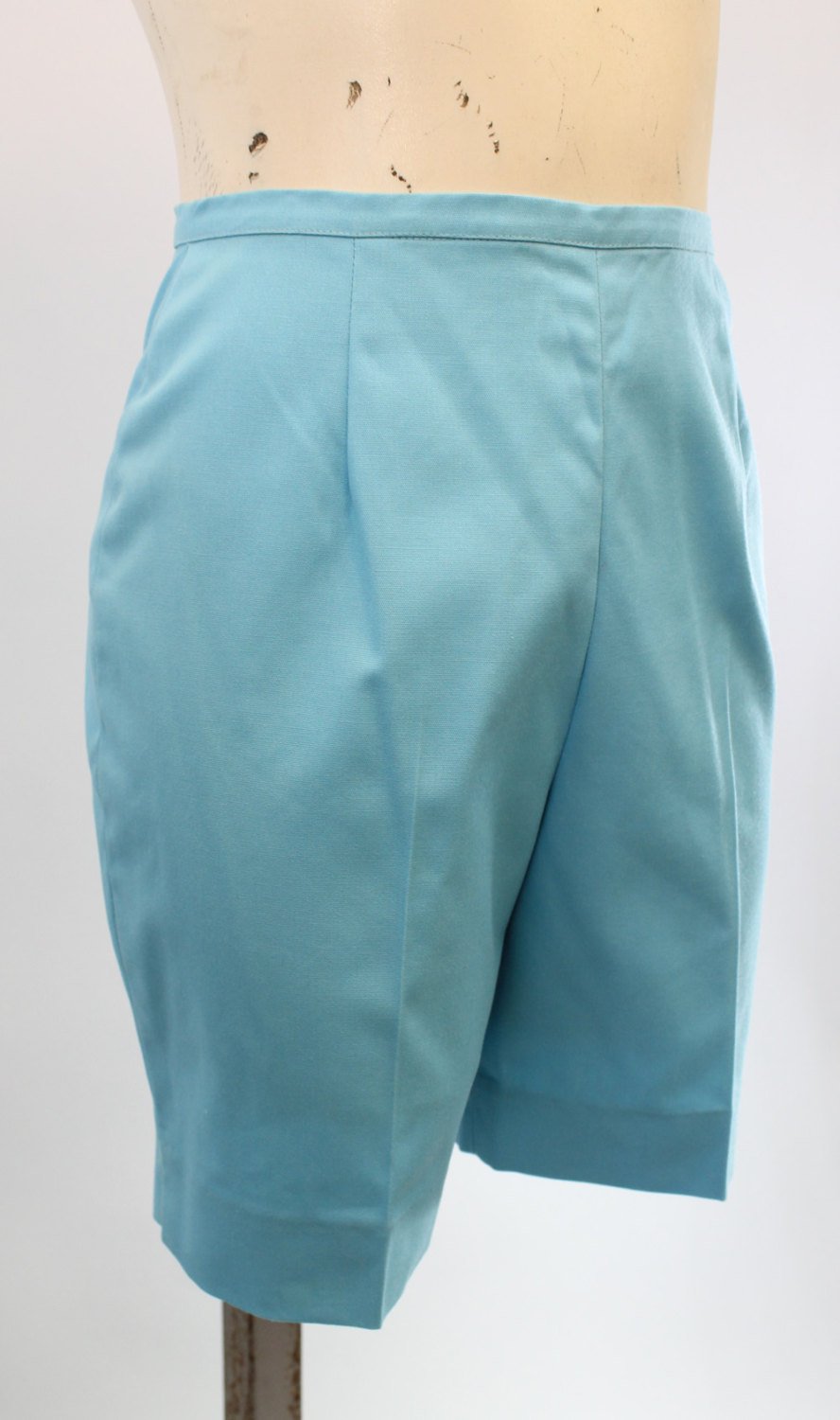 1960s cotton shorts small | vintage high waist shorts