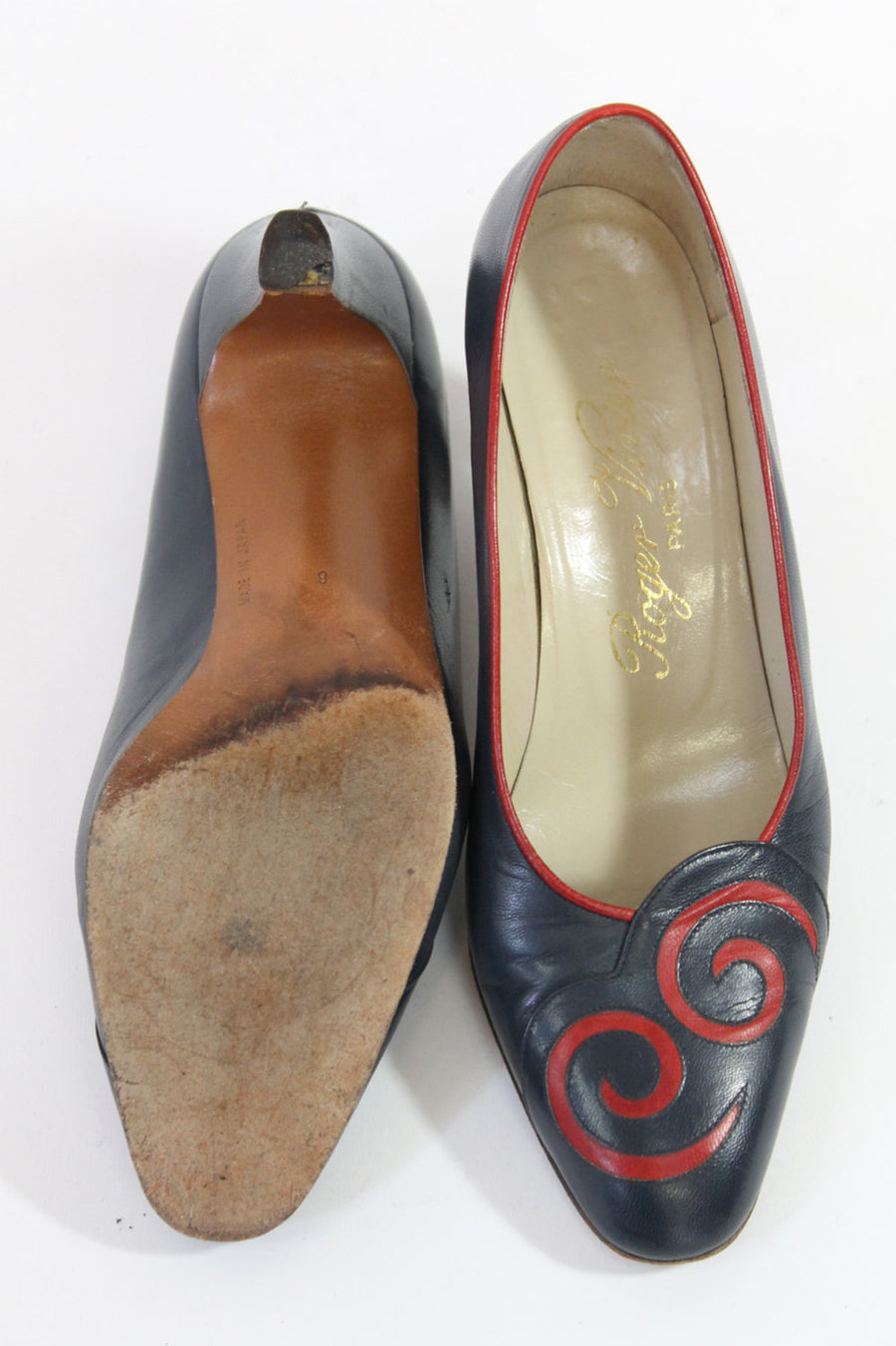 1980s ROGER VIVIER shoes leather pumps size 6 | new fall