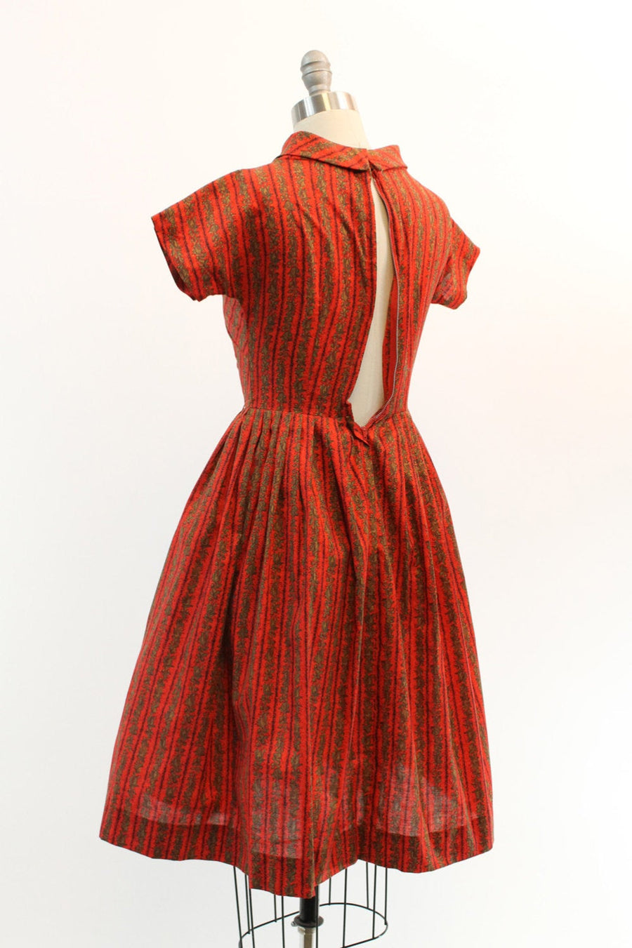 1950s deadstock dress cotton xxs | new fall