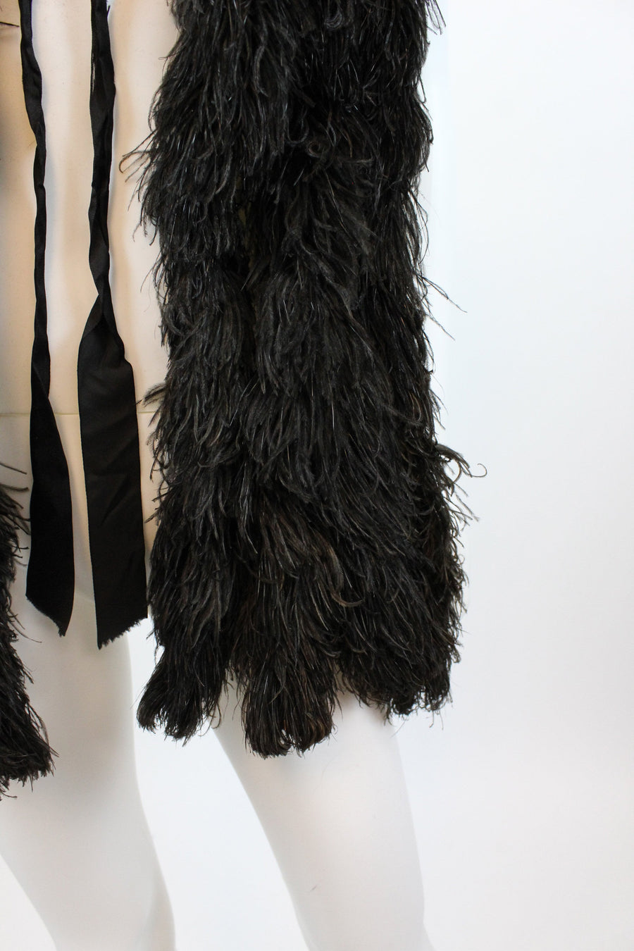 1930s MARABOU feather wrap scarf | new fall