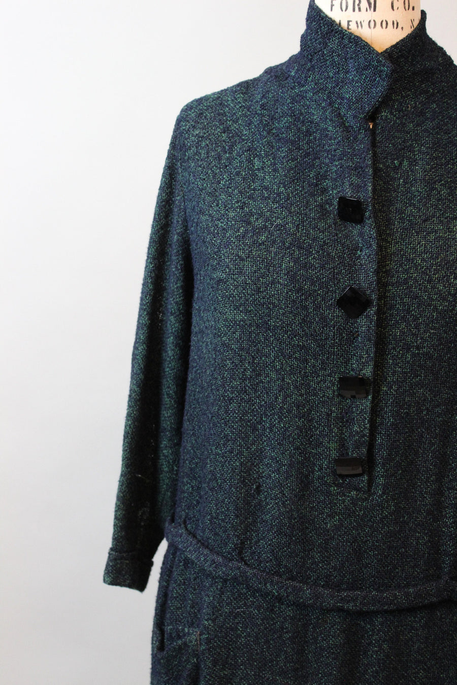 1920s RARE GREEN KNIT dropwaist dress large xl | new fall winter Napa Valley Vintage 1920s RARE GREEN KNIT dropwaist dress large xl | new fall winter Napa Valley Vintage