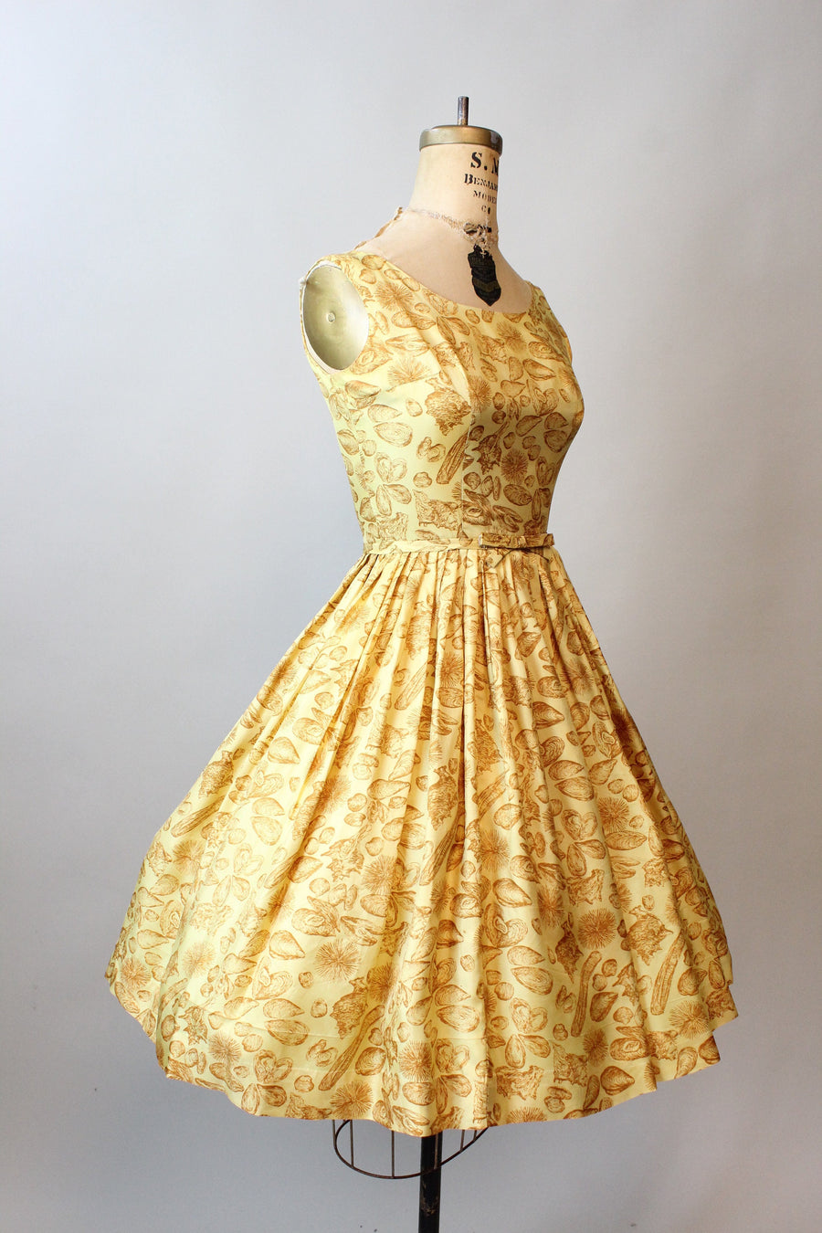 1950s L'Aiglon SEASHELL print dress xs | new spring summer