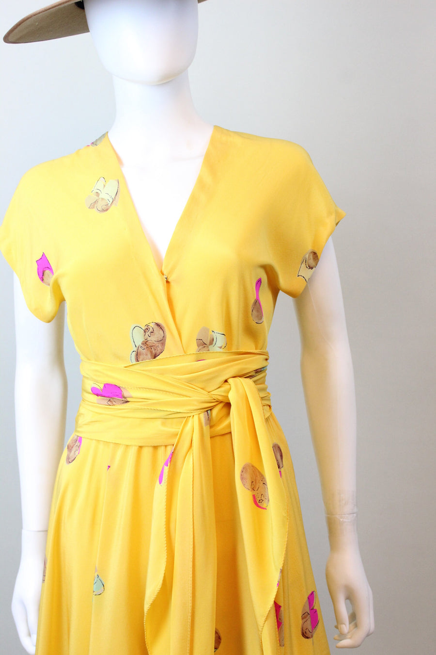 1970s HALSTON silk dress small medium | new spring summer