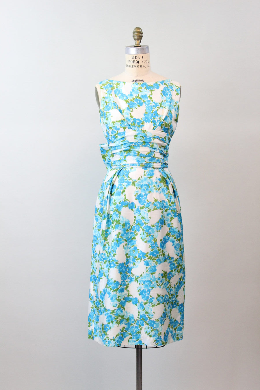 1950s SILK bow back sheath dress xs | new spring summer