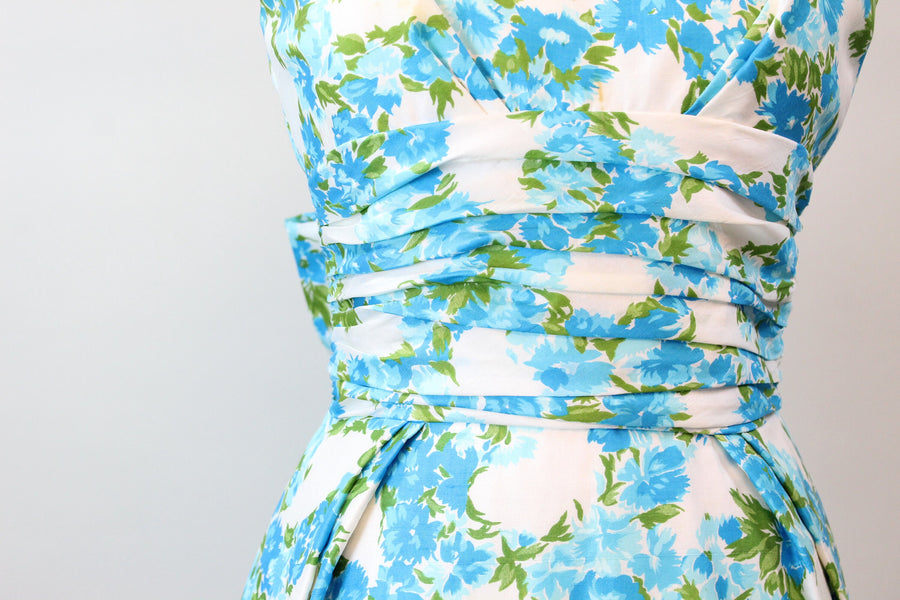 1950s SILK bow back sheath dress xs | new spring summer