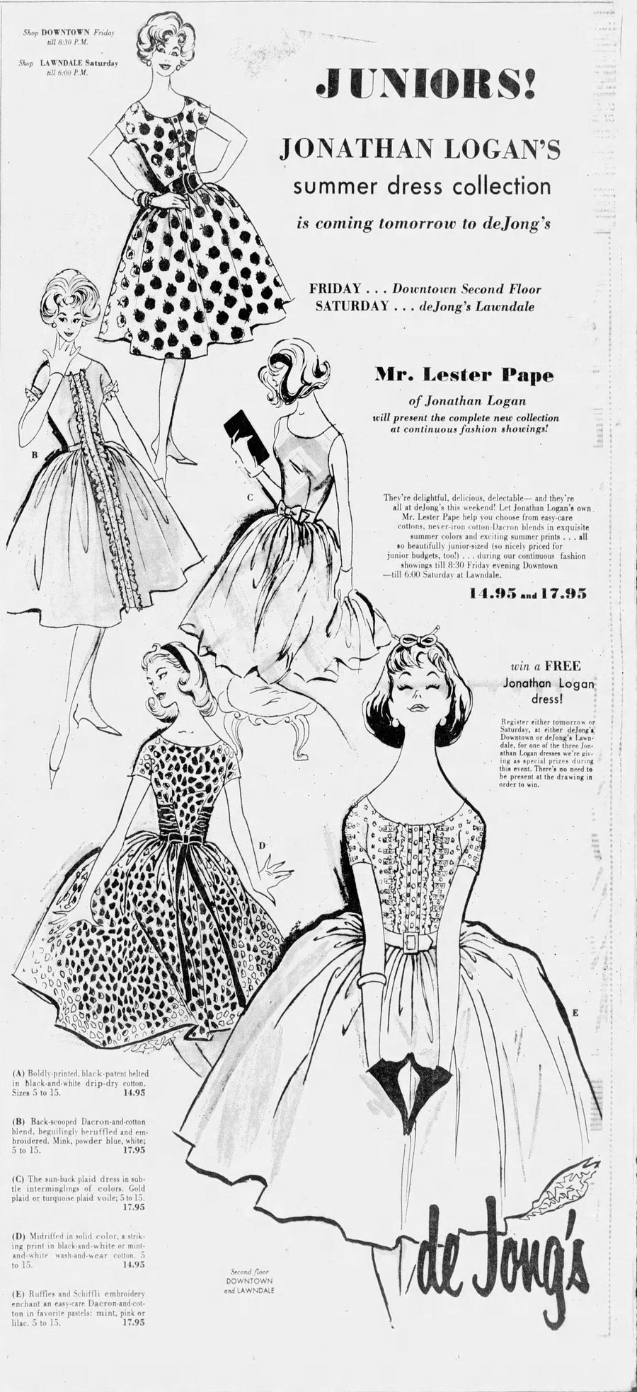 1950s JONATHAN LOGAN cotton dress and jacket xs | new spring summer