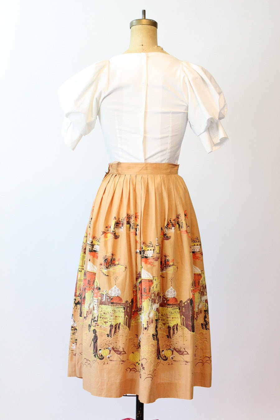 1950s millworth CASBAH novelty print skirt xs | new spring summer