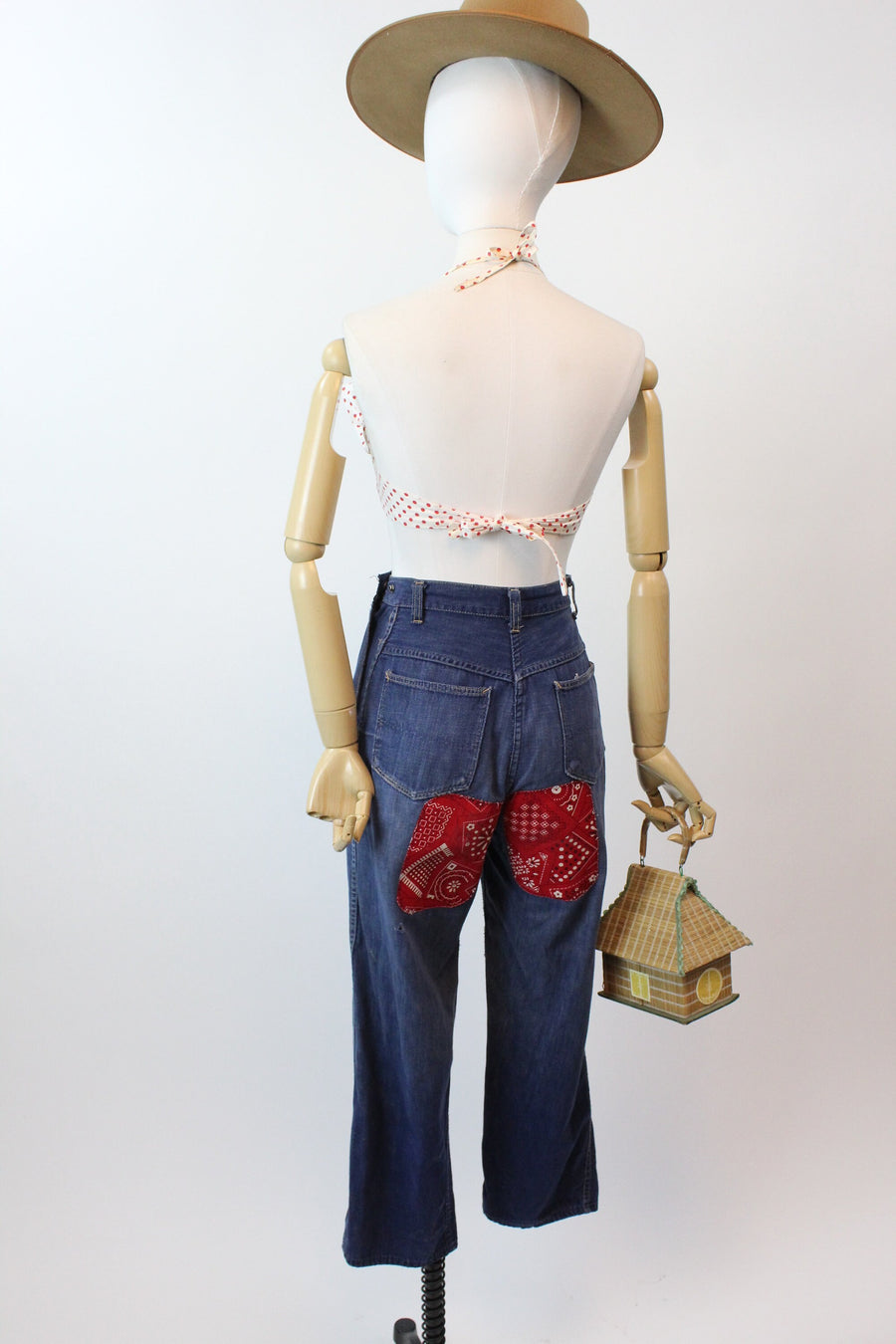 1940s 1950s jeans DENIM workwear xs | new spring summer