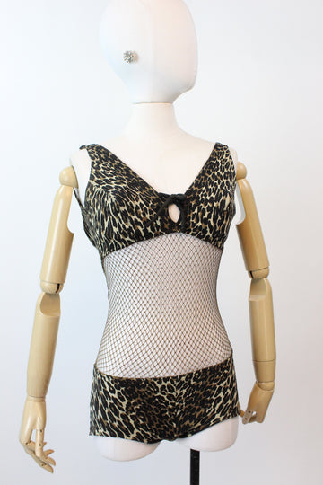 1960s 1964 RARE leopard COLE of California SCANDAL swimsuit | new spring summer