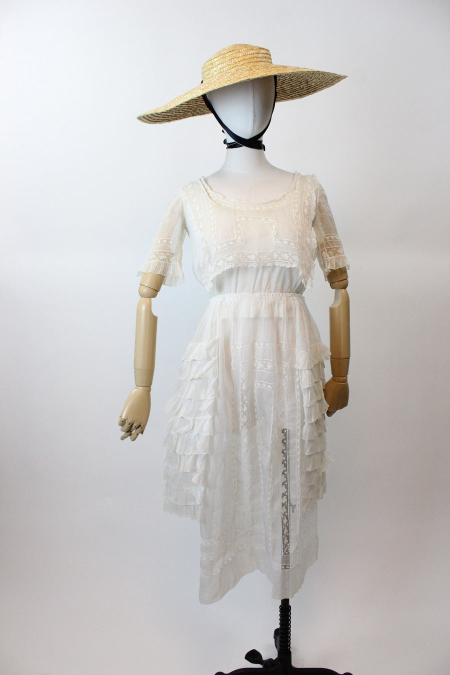 1910s EDWARDIAN COTTON lace dress small | new spring summer Napa Valley Vintage 1910s EDWARDIAN COTTON lace dress small | new spring summer Napa Valley Vintage