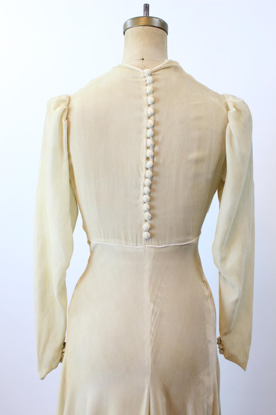 1930s VELVET WEDDING dress train xs | new fall winter