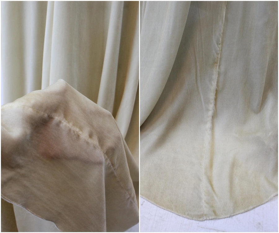 1930s VELVET WEDDING dress train xs | new fall winter