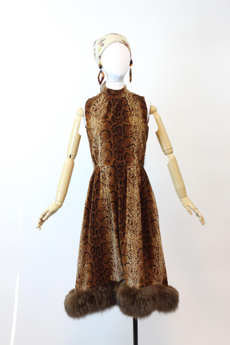 1960s LISA MERIL fur SNAKESKIN print dress and jacket small | new fall Napa Valley Vintage 1960s LISA MERIL fur SNAKESKIN print dress and jacket small | new fall Napa Valley Vintage