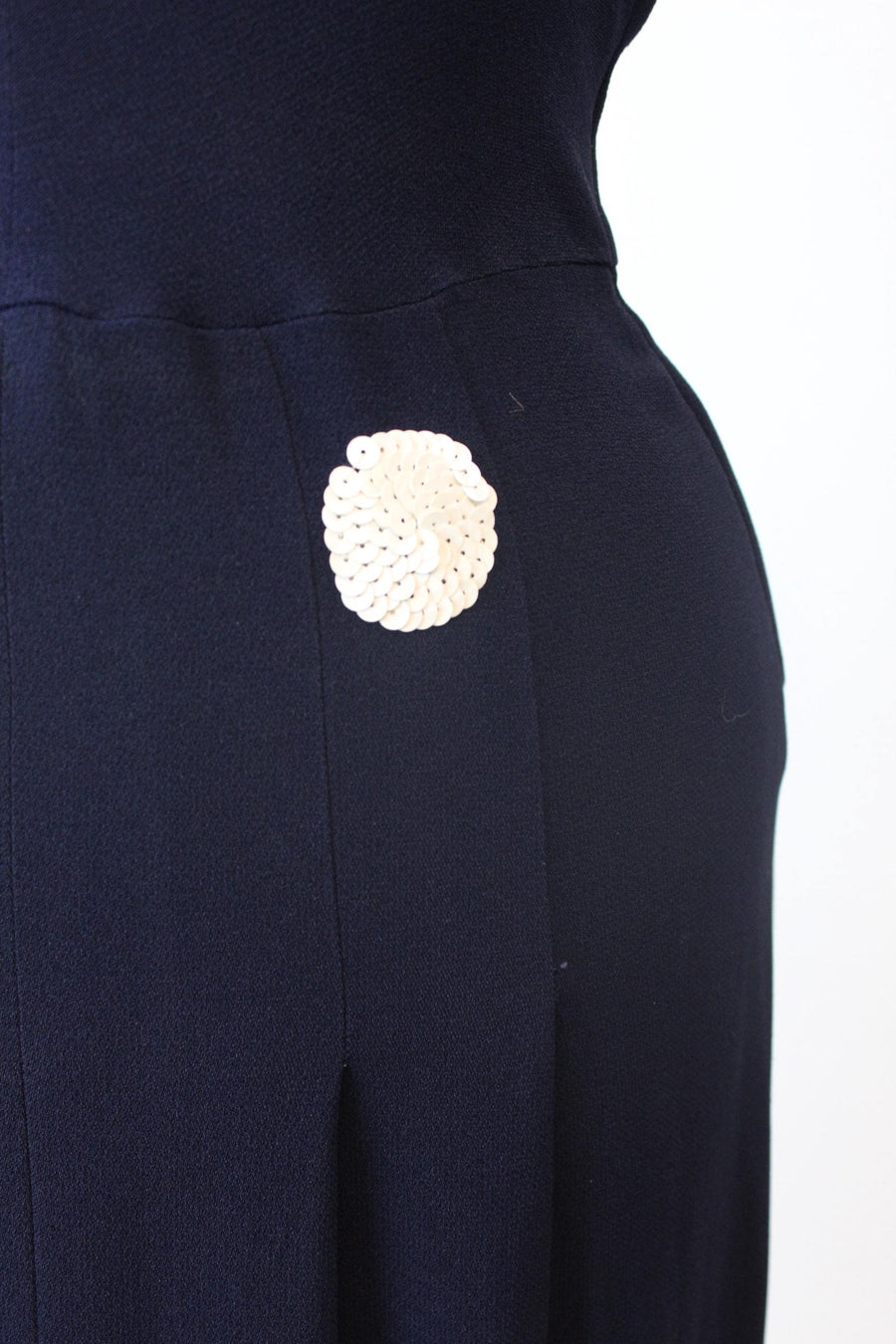 1940s NEIMAN MARCUS sequin disc dress small medium | new fall winter