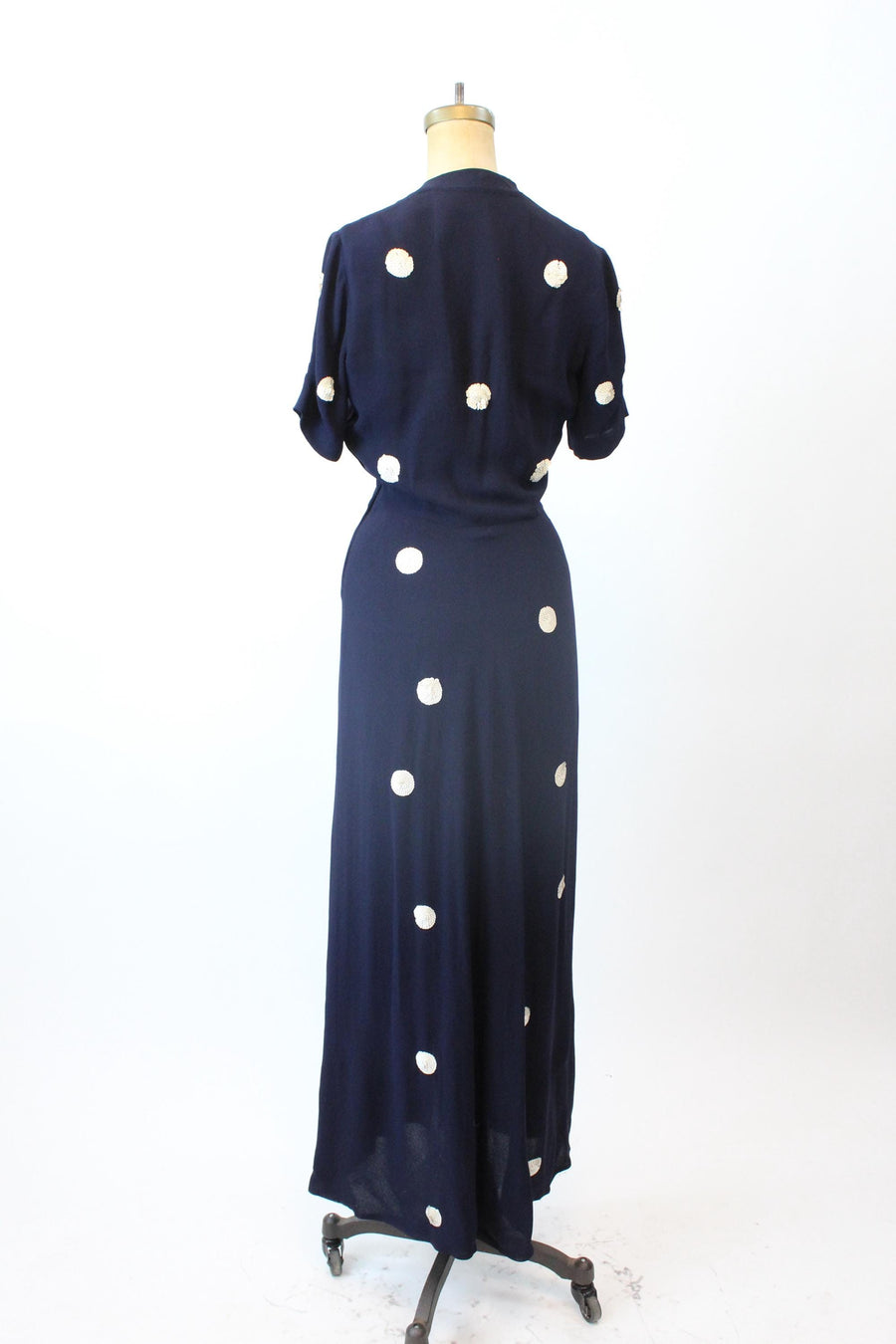 1940s NEIMAN MARCUS sequin disc dress small medium | new fall winter