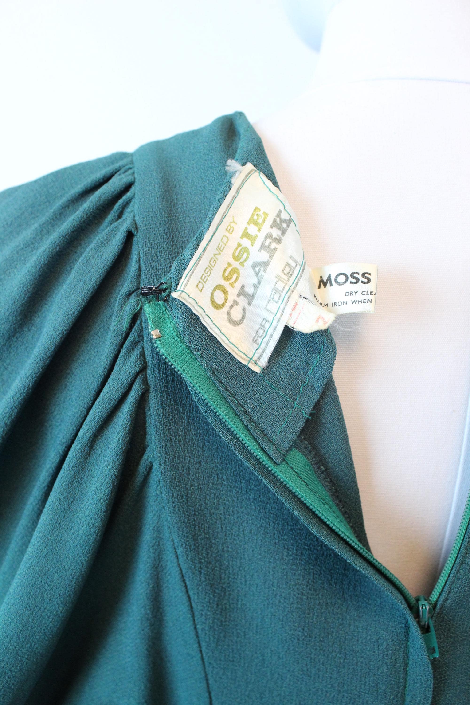 1970s 1971 OSSIE CLARK balloon sleeves maxi dress small