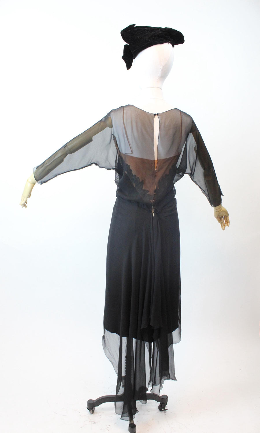 1940s HOWARD GREER chiffon dramatic TRAIN dress small | new fall Napa Valley Vintage 1940s HOWARD GREER chiffon dramatic TRAIN dress small | new fall Napa Valley Vintage