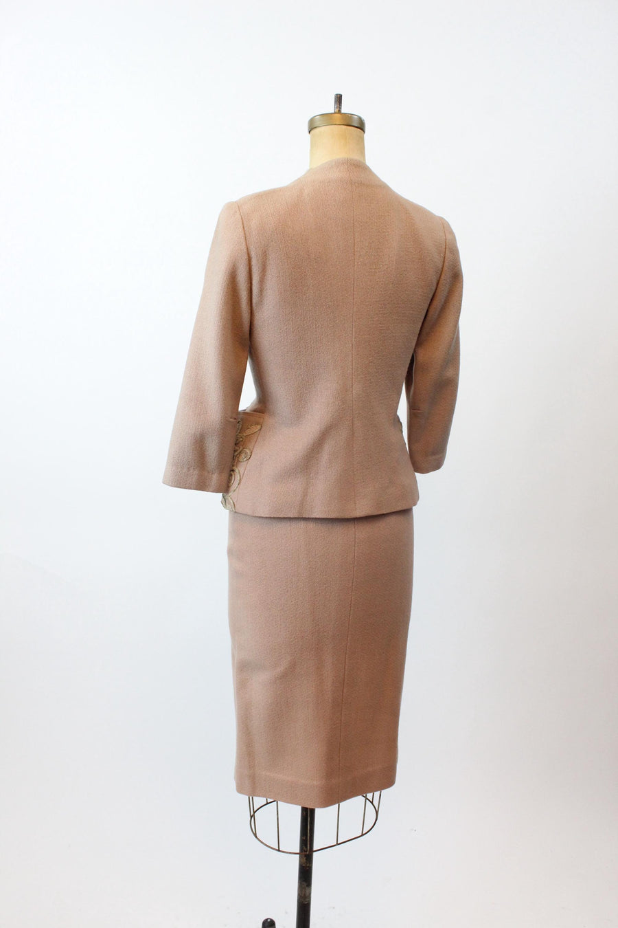 1940s BLUSH soutache suit jacket skirt xs | new fall winter
