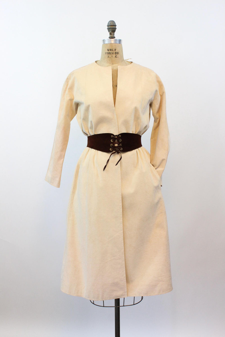 1970s HALSTON wrap dress ultrasuede small medium | new fall winter Napa Valley Vintage 1970s HALSTON wrap dress ultrasuede small medium | new fall winter Napa Valley Vintage