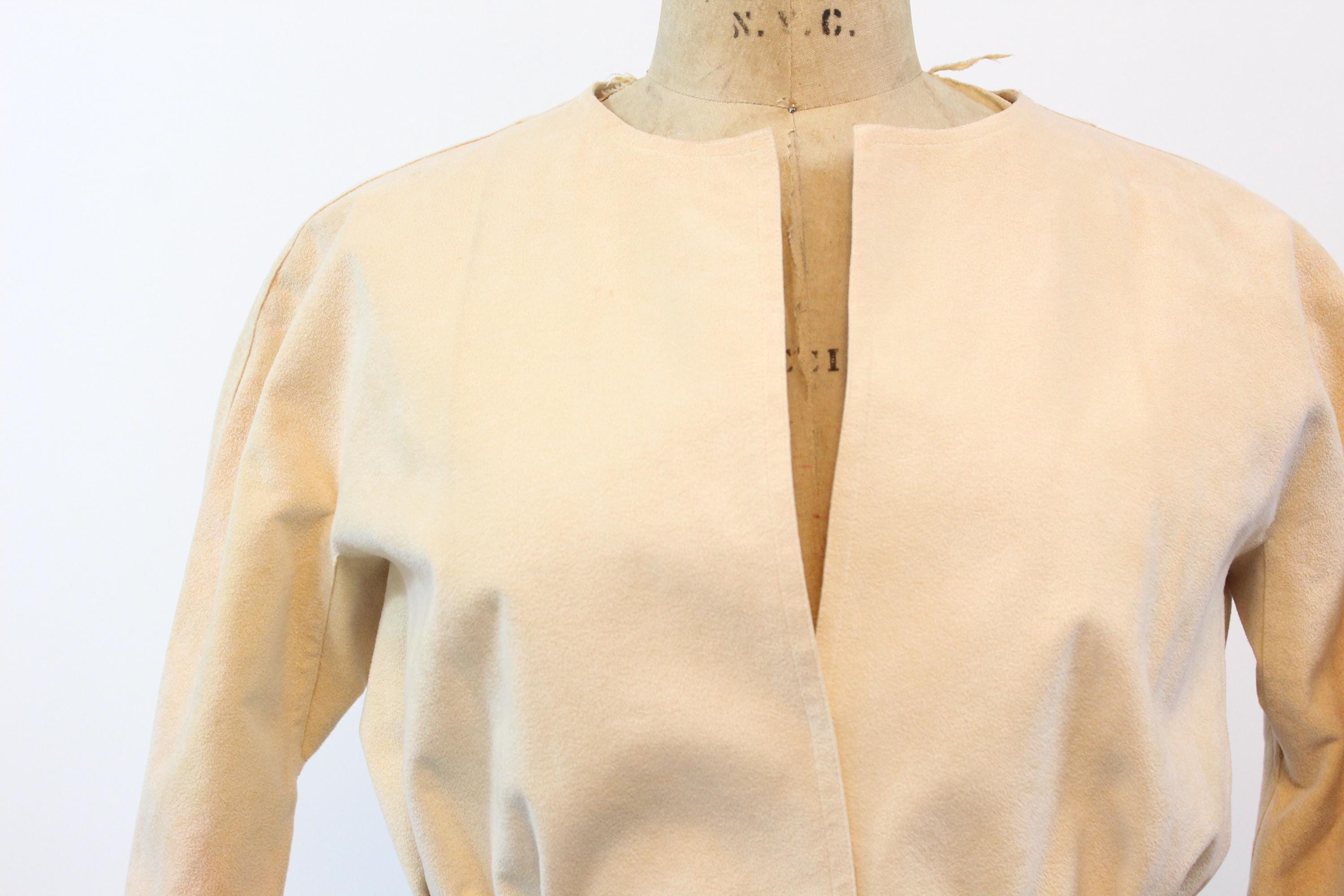 1970s HALSTON wrap dress ultrasuede small medium