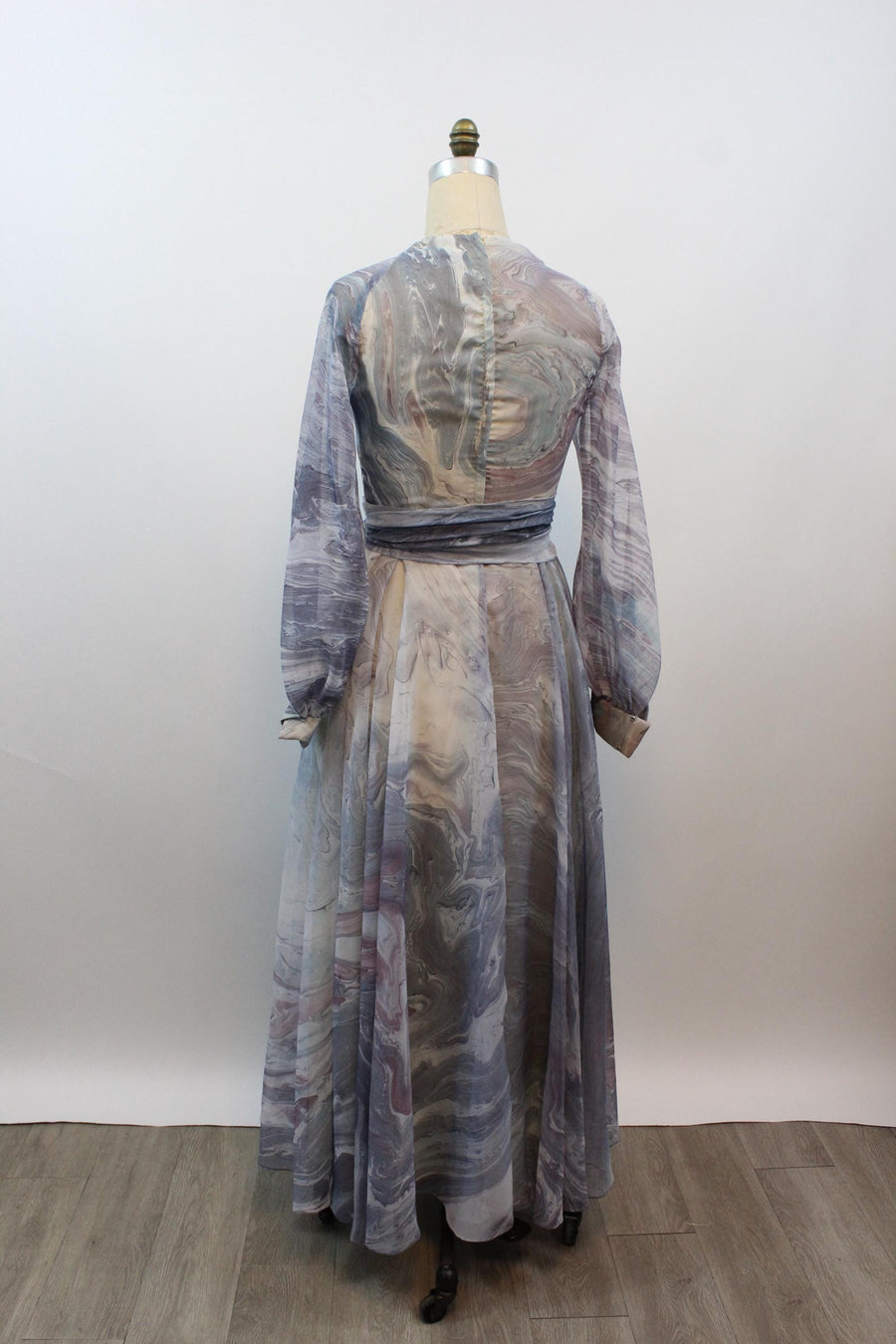 1970s 1974 DON LUIS of ESPANA chiffon maxi dress large | new spring summer