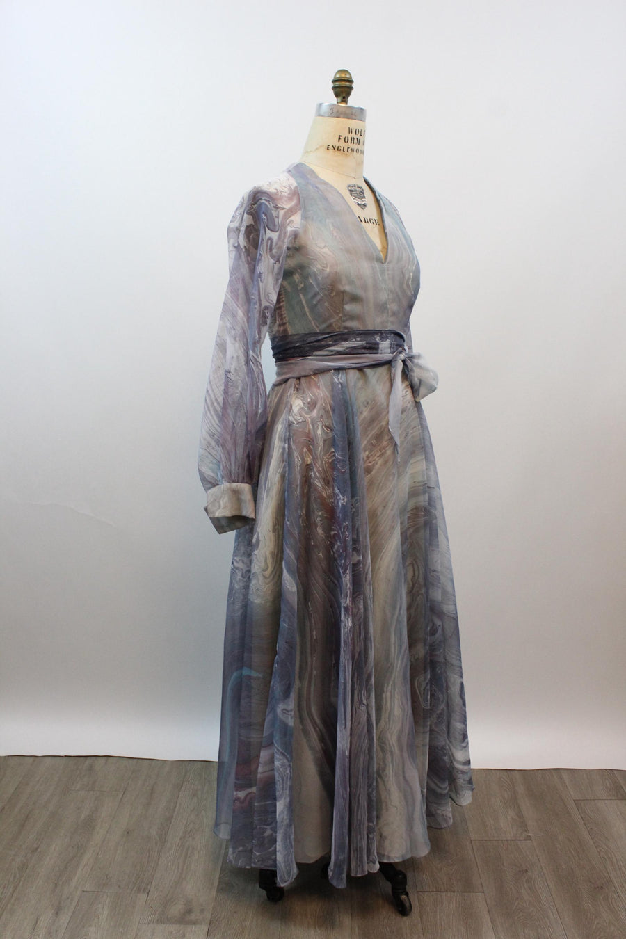 1970s 1974 DON LUIS of ESPANA chiffon maxi dress large | new spring summer