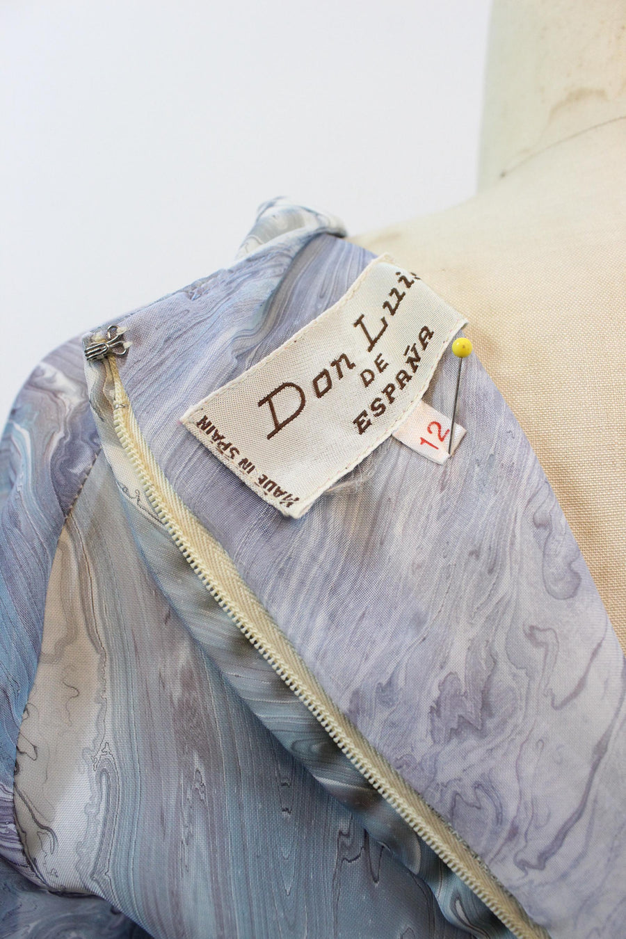 1970s 1974 DON LUIS of ESPANA chiffon maxi dress large | new spring summer