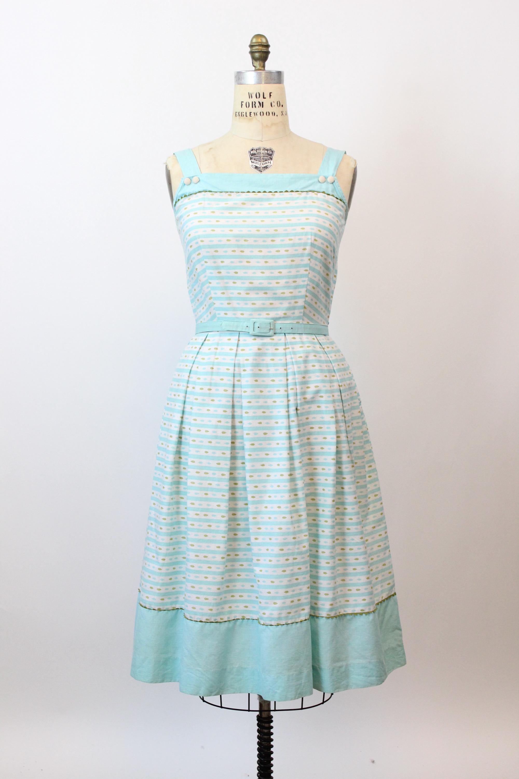 acler light blue dress 1950s BASILA cotton Sun dress medium