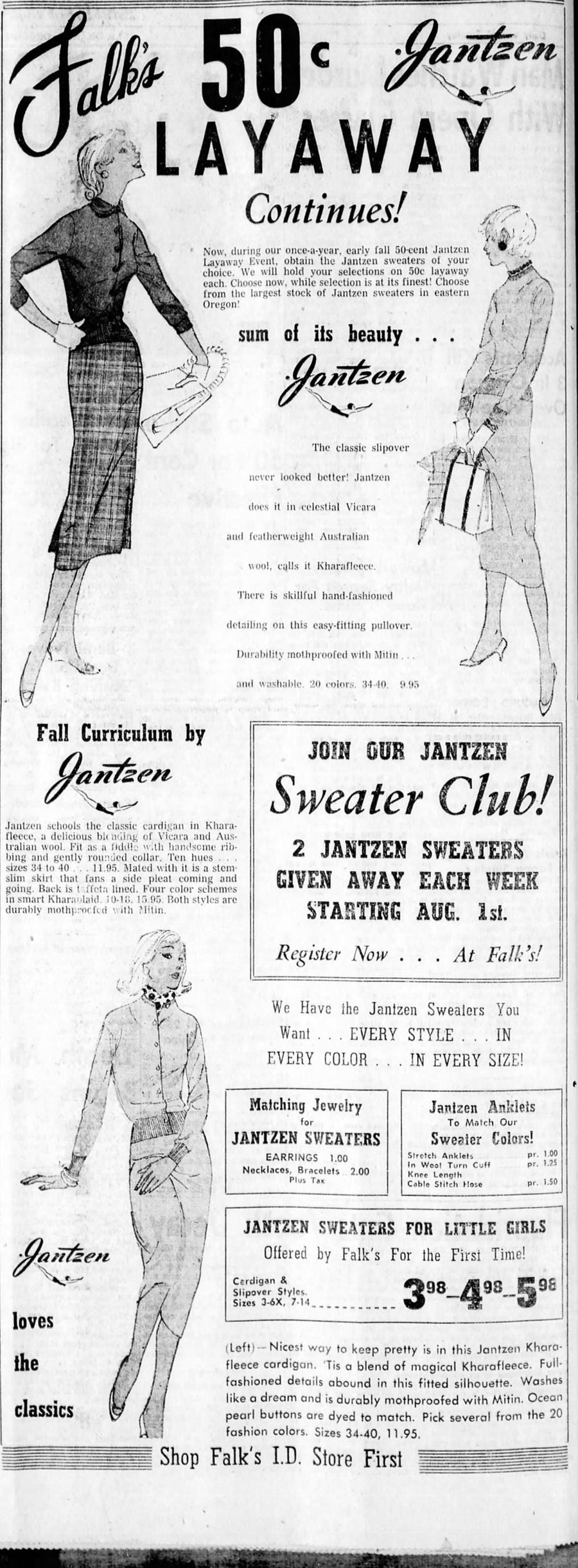 1950s JANTZEN sweater cardigan set small | new fall winter