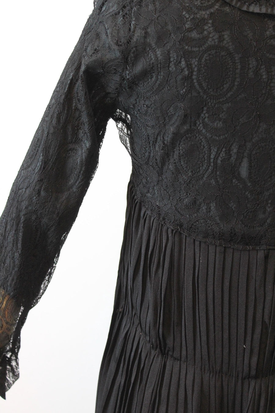 1920s SILK lace TRAPEZE dress small | new fall winter