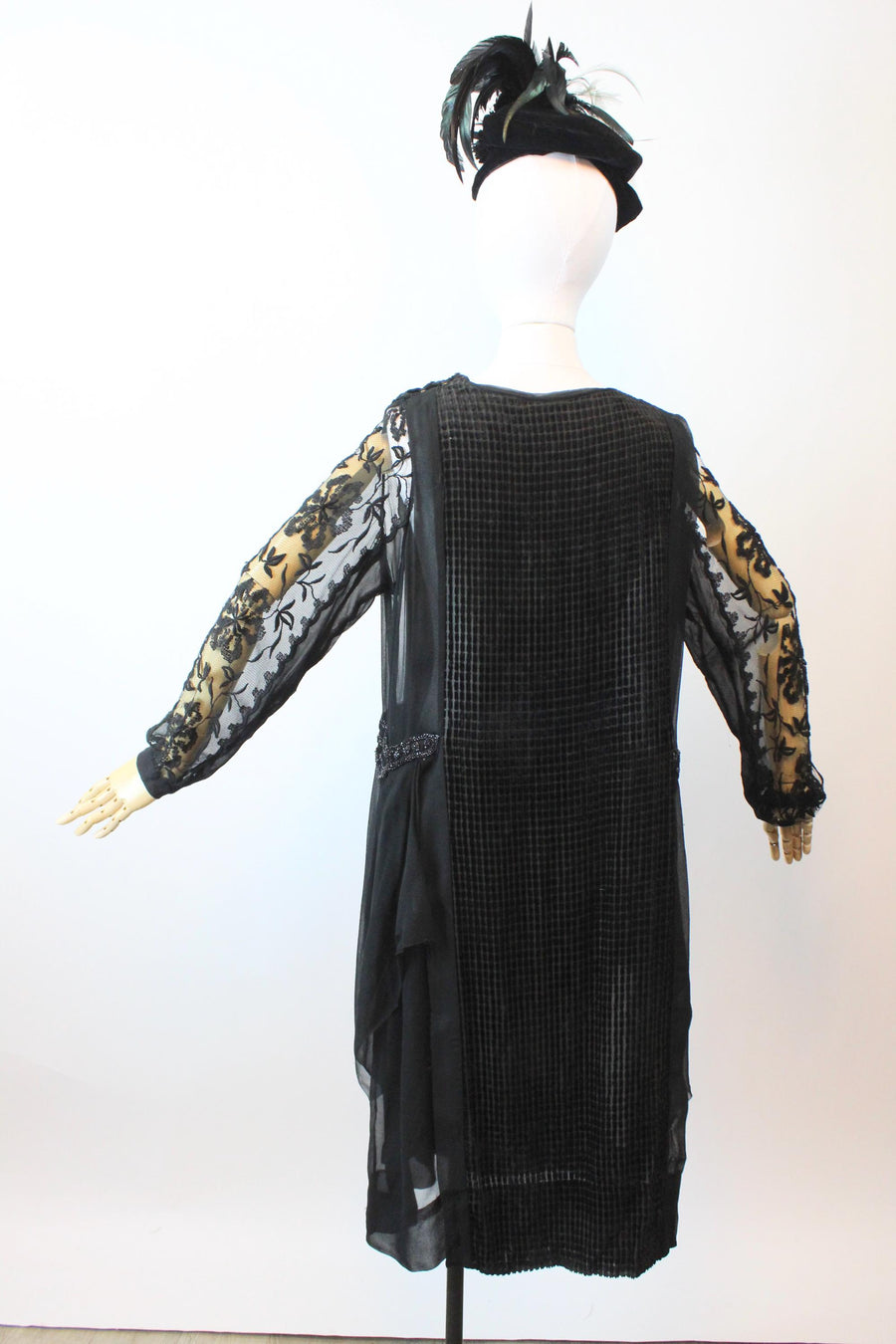 1920s DEVORE velvet dress medium large | new fall winter