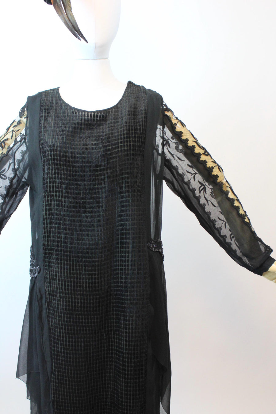 1920s DEVORE velvet dress medium large | new fall winter