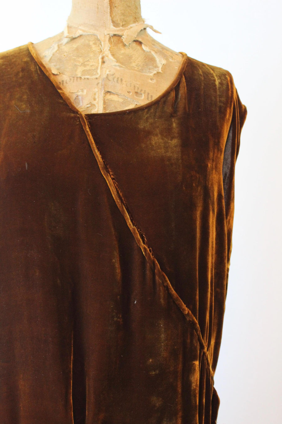 1920s CHOCOLATE brown silk two piece dress large xl | new fall winter