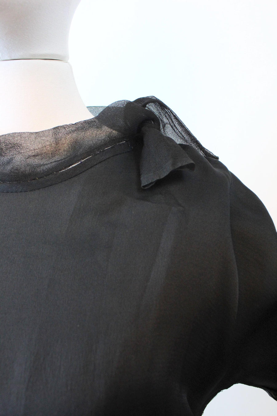 1920s FEATHER silk dress small medium | new fall winter