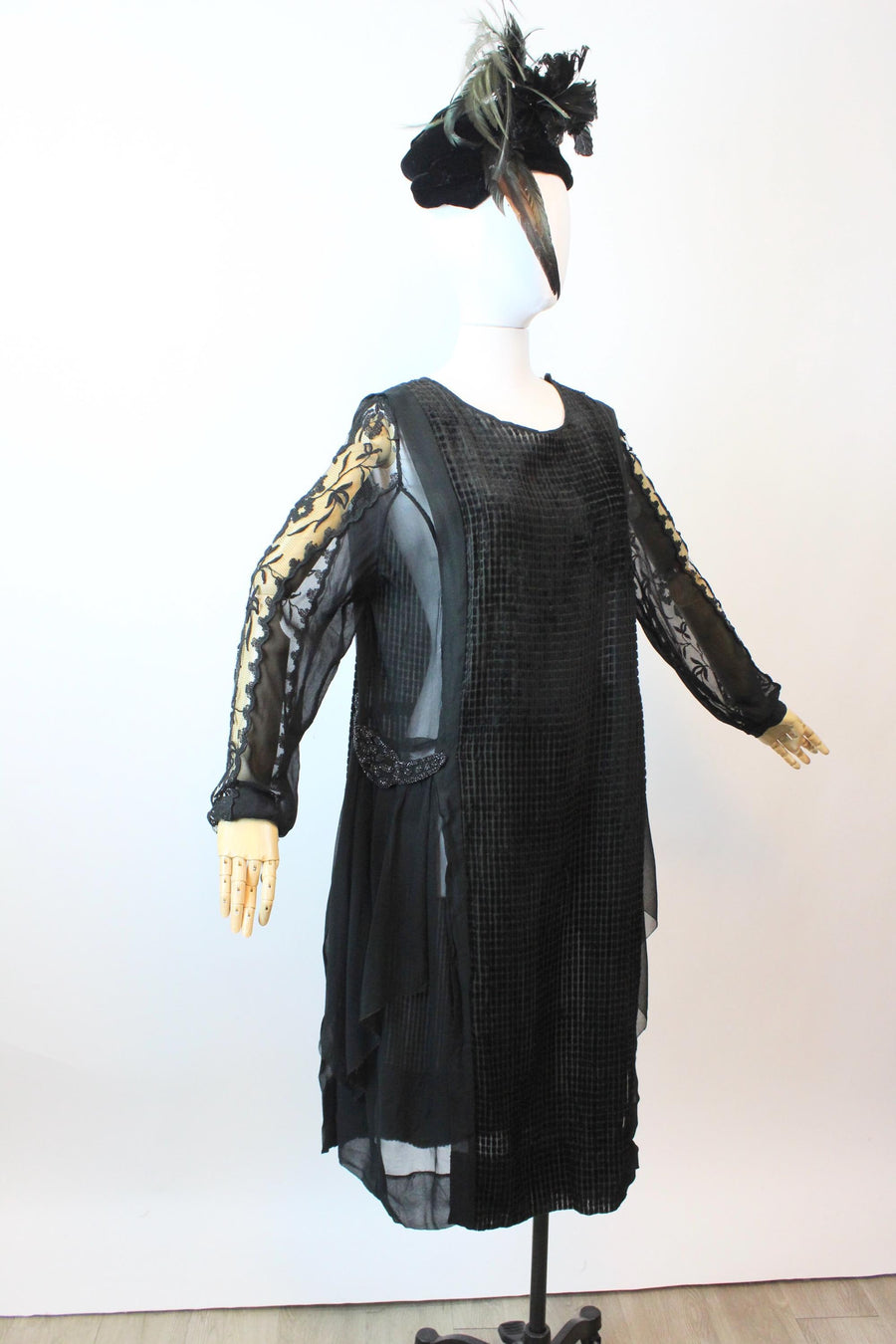 1920s DEVORE velvet dress medium large | new fall winter