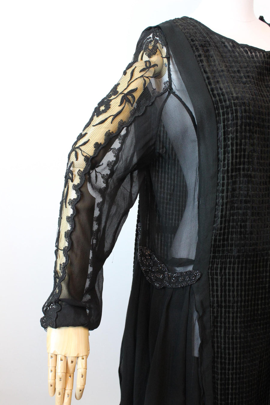 1920s DEVORE velvet dress medium large | new fall winter