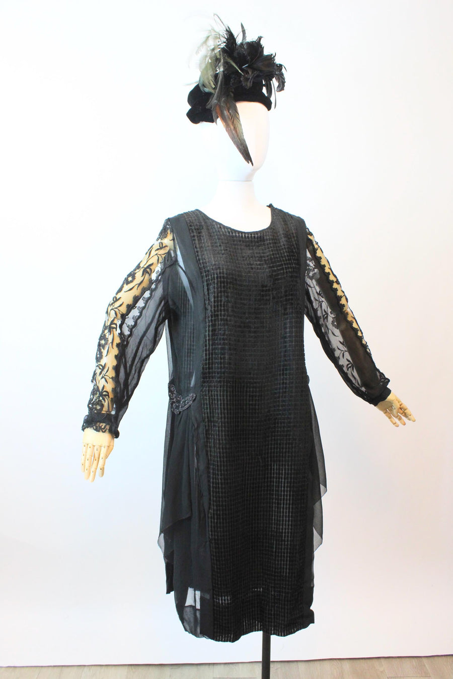 1920s DEVORE velvet dress medium large | new fall winter
