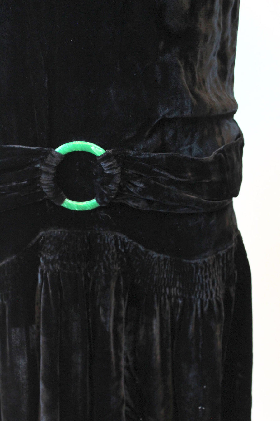 1920s SILK LACE velvet dress small | new fall winter