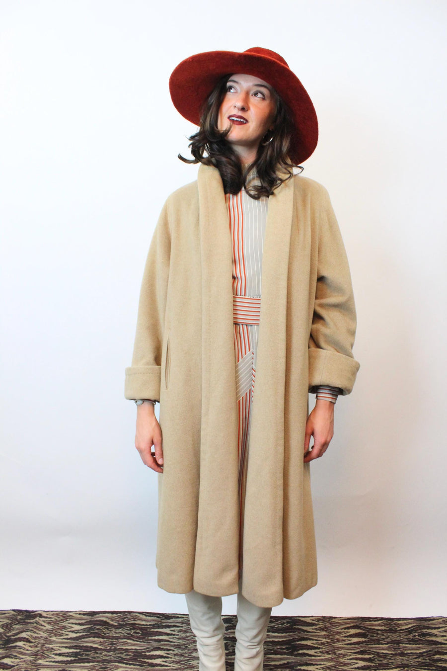 1950s CASHMERE camel coat | new fall winter