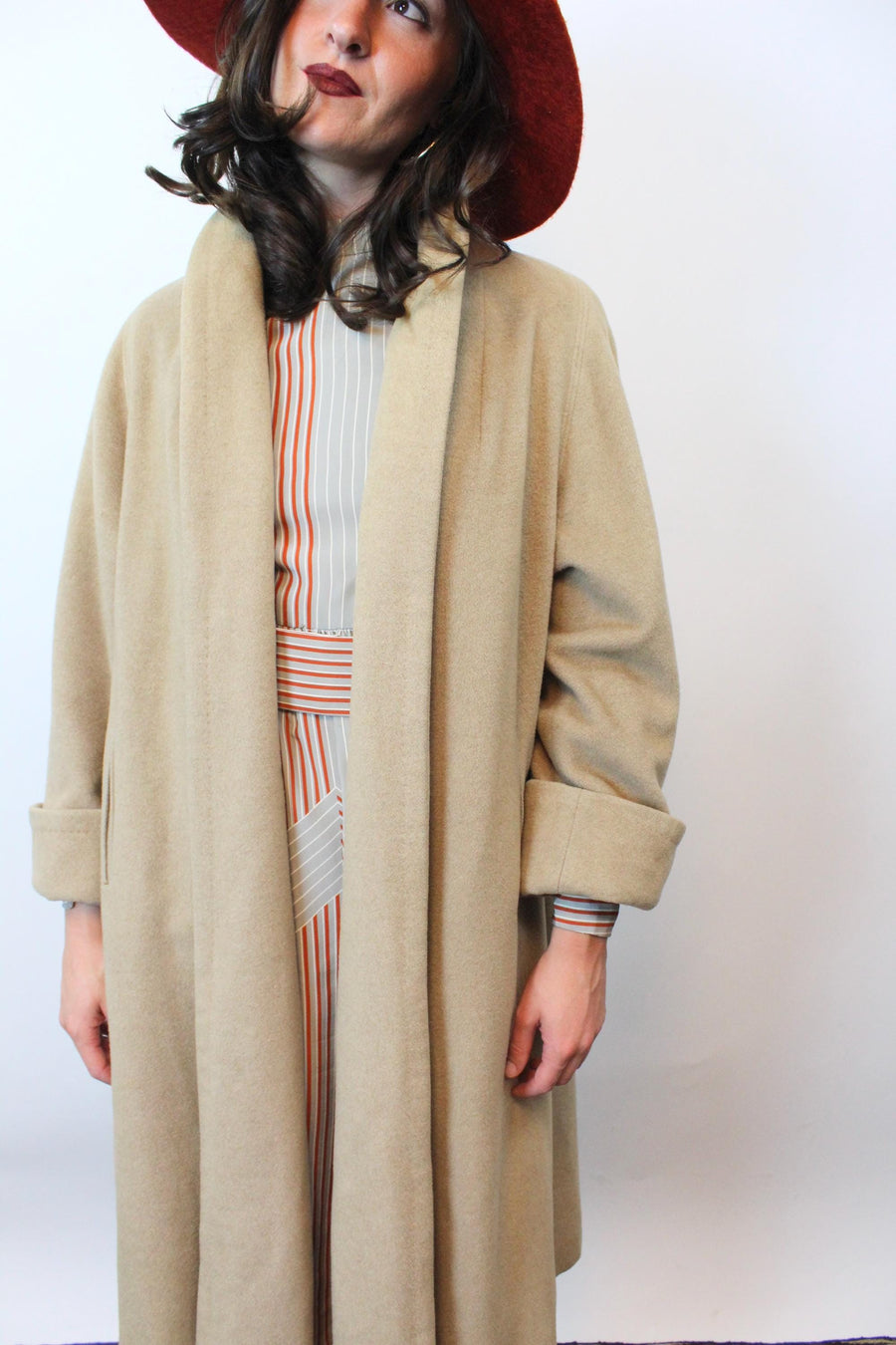 1950s CASHMERE camel coat | new fall winter
