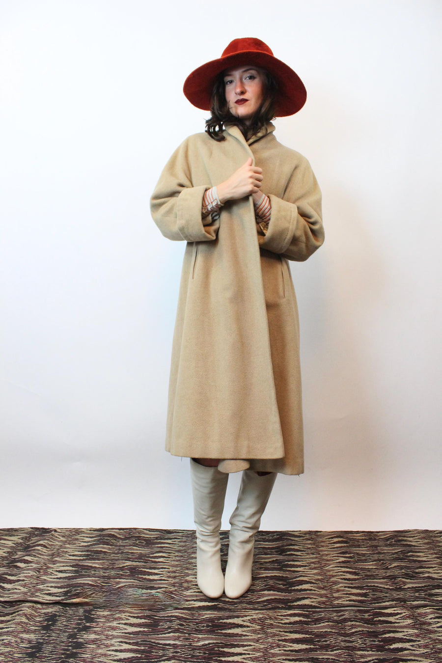 1950s CASHMERE camel coat | new fall winter