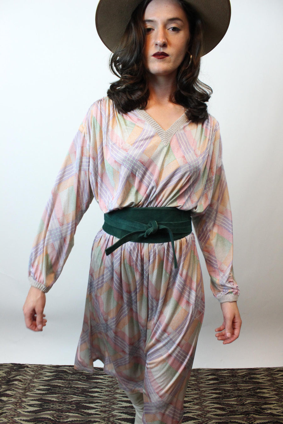 1970s MISSONI SILK dress small medium large | new fall winter