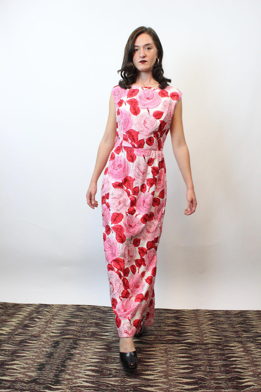 1960s 1965 documented MALCOLM STARR gown dress medium large | new fall winter