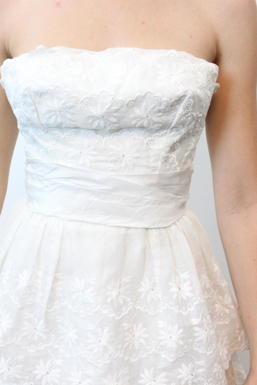 1950s WILL STEINMAN broderie anglaise dress xxs | new fall winter