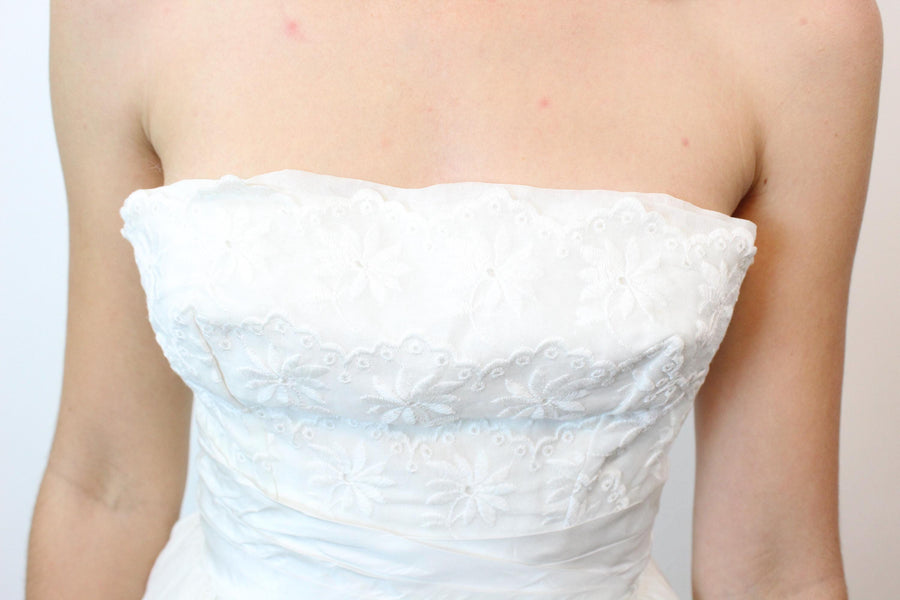 1950s WILL STEINMAN broderie anglaise dress xxs | new fall winter