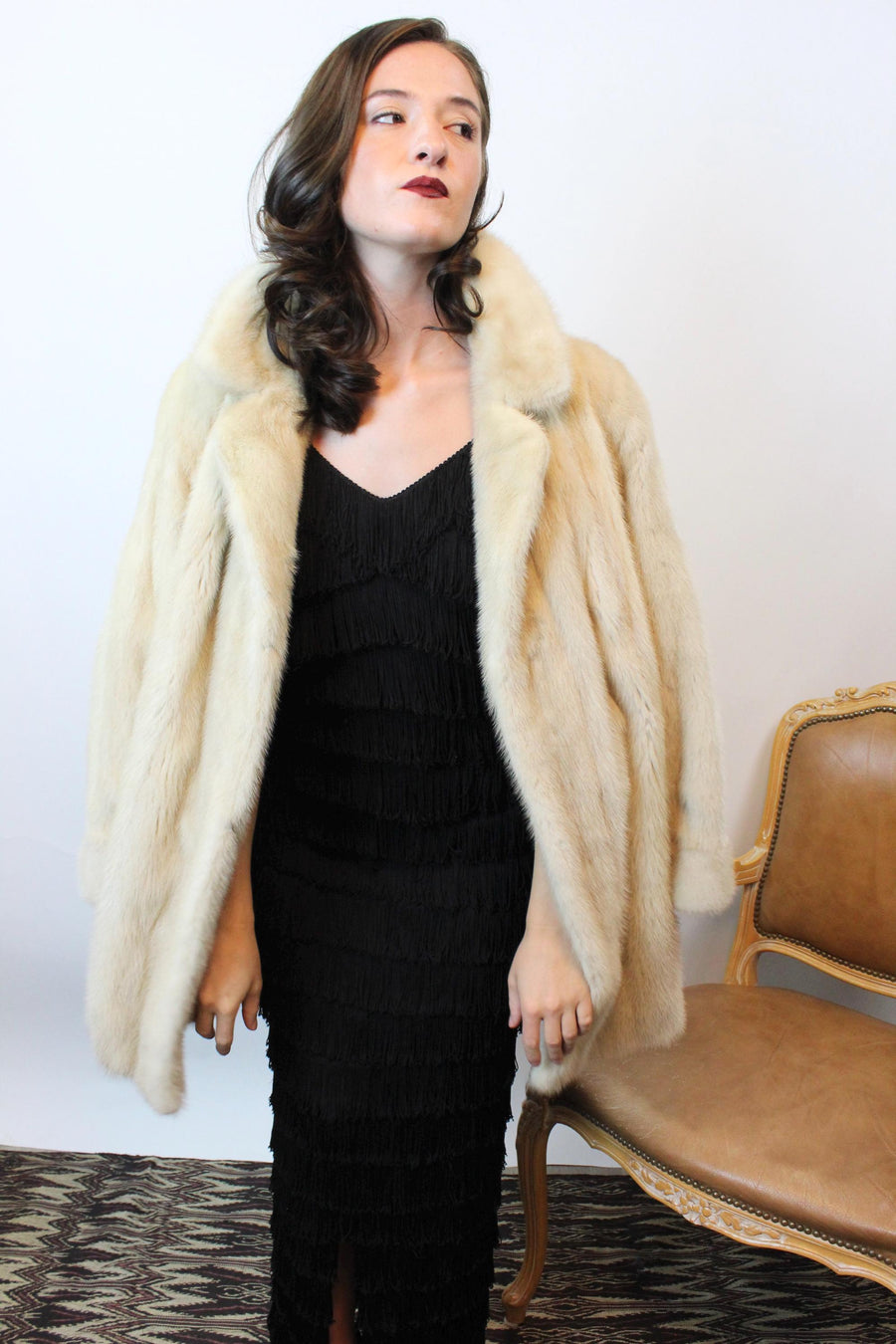 1960s BLONDE MINK fur coat small medium | new fall winter