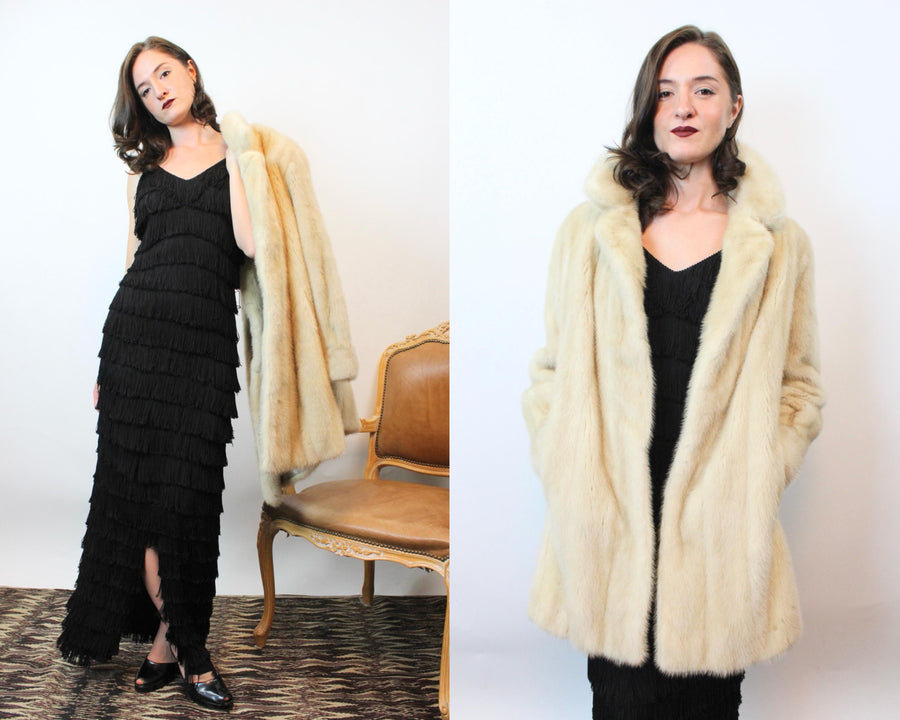 1960s BLONDE MINK fur coat small medium | new fall winter