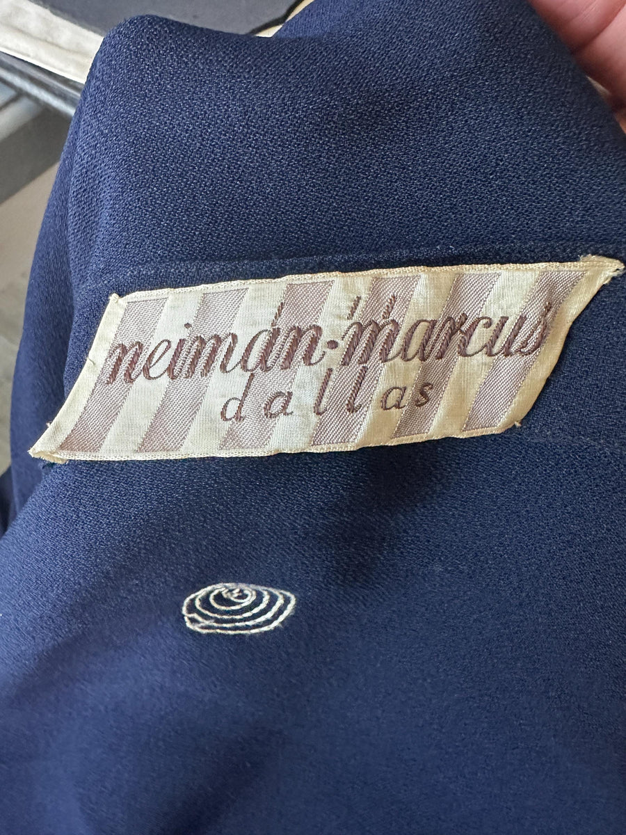 1940s NEIMAN MARCUS sequin disc dress small medium | new fall winter