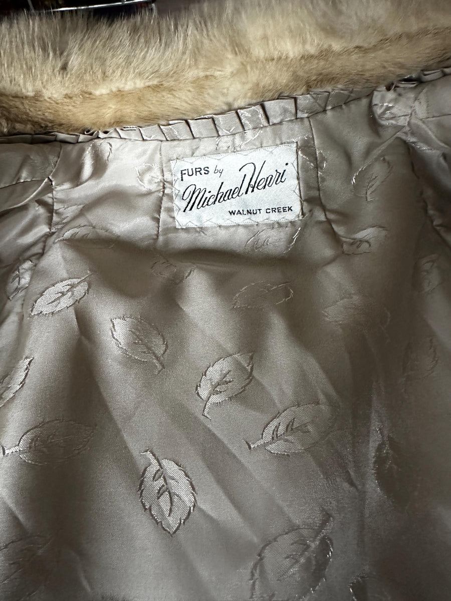 1960s BLONDE MINK fur coat small medium | new fall winter
