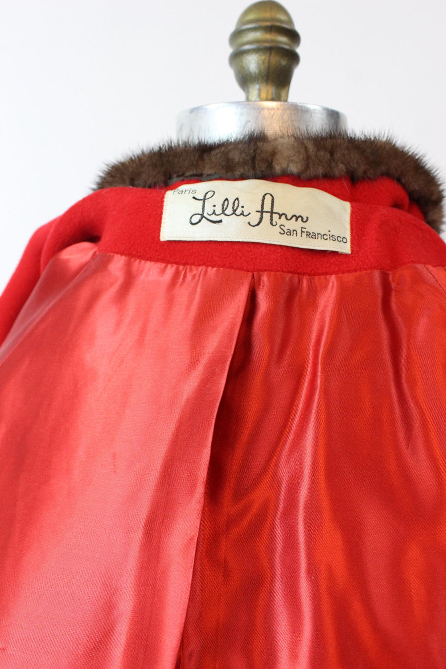 1960s 1964 documented LILLI ANN mink fur coat large | new fall winter